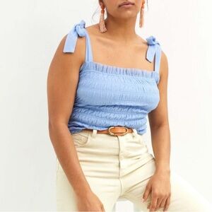 Anthropologie smocked top